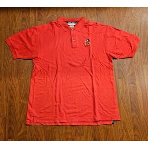Vintage Disneyland Resort Mickey‎ Mouse Polo Shirt Red Embroidered Large